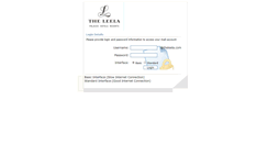 Desktop Screenshot of kov.theleela.com